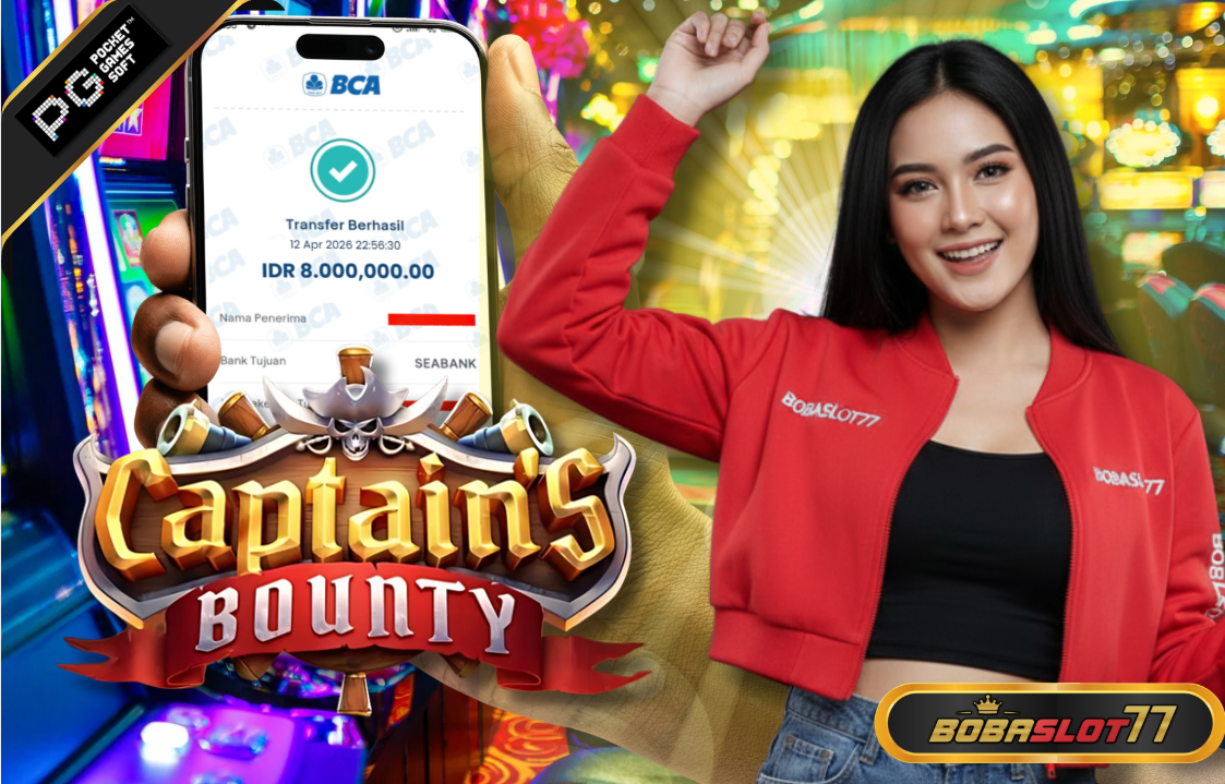 Selamat kepada user id : ponxxxx17 Wede Rp 8.000.000 di Game CAPTAIN BOUNTY PG SOFT Cair Gk Sampe 1 Menit! Menang Mudah di Bobaslot77
